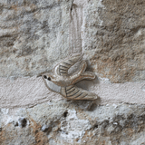 Suspension brodée - Hirondelle