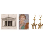 Large model Théna temple earrings