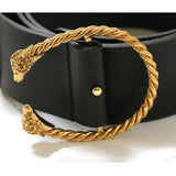 Aries leather belt